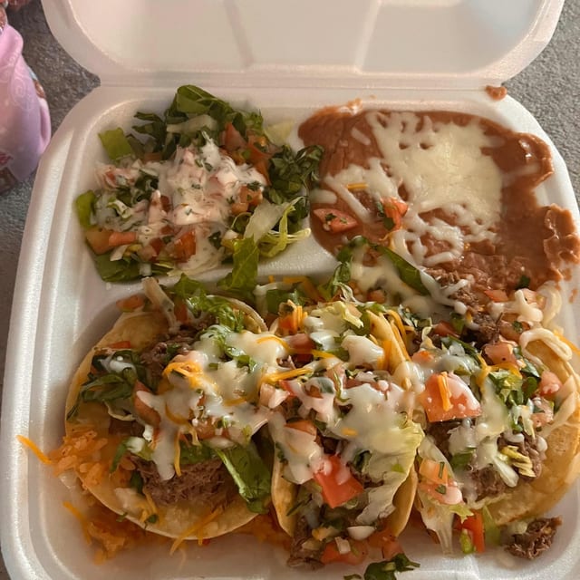 #25 Three Tacos Combo.