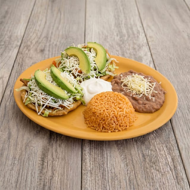 Shredded Beef Tostada.