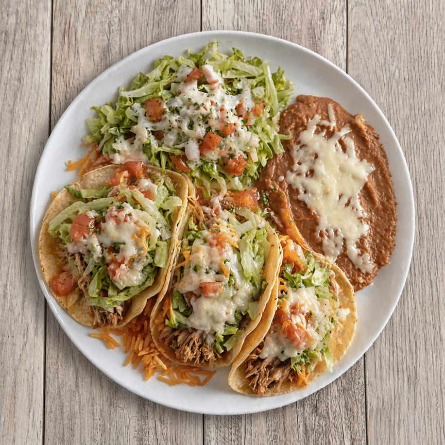 #15 Hard Shell Tacos Combo.