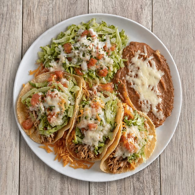 #15 Hard Shell Tacos Combo.