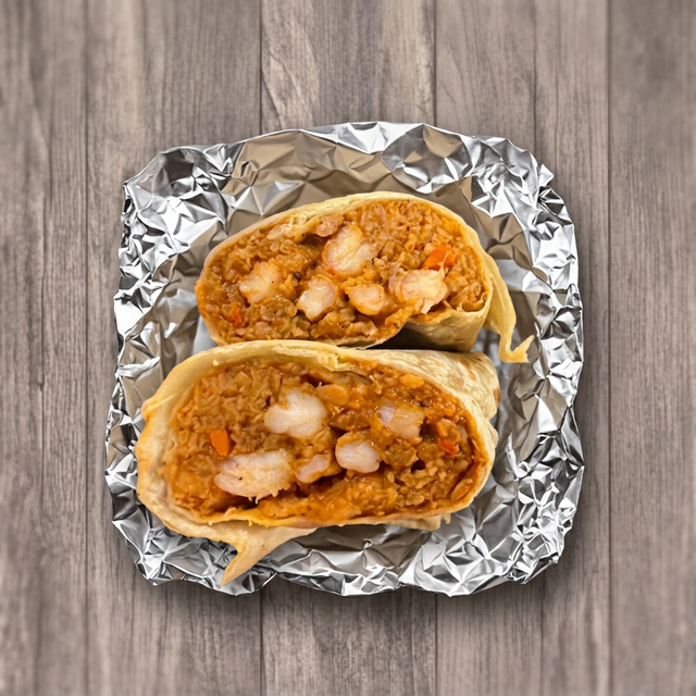 Diablo Shrimp Burrito.